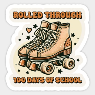 Rolled Through 100 Days Of School Sticker